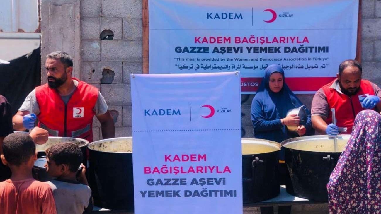 KADEM’den Gazze’ye büyük destek: 1 milyondan fazla sıcak yemek dağıtılacak