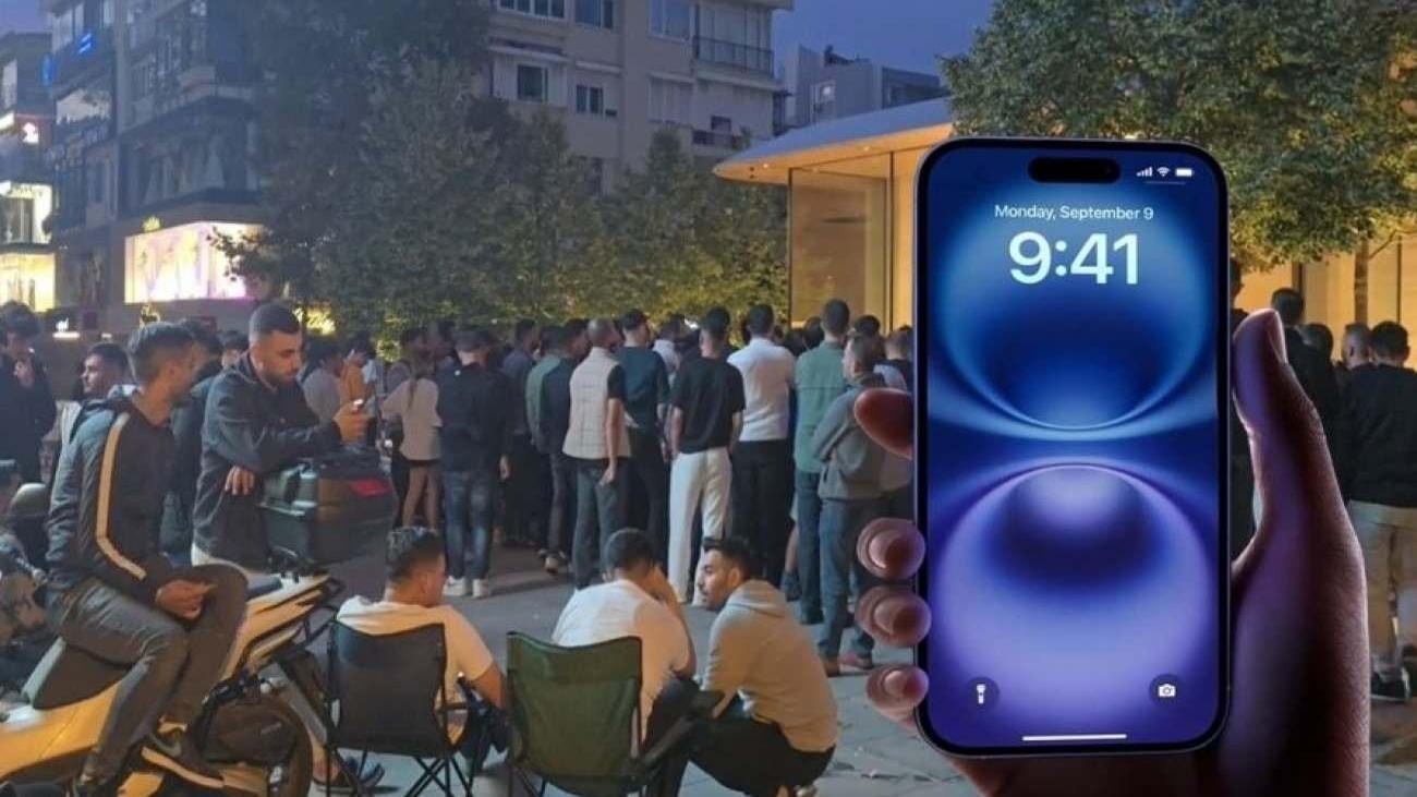 Iphone 16 için gece nöbeti! 120 bin TL’lik telefon için geceden kuyruğa girdiler