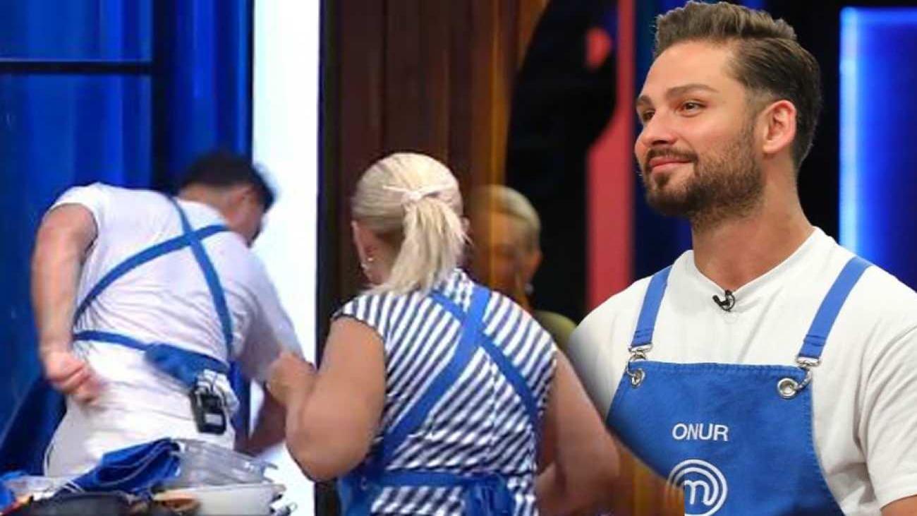 MasterChef’te panik dolu anlar! Onur’un yüzüne kızgın yağ sıçradı