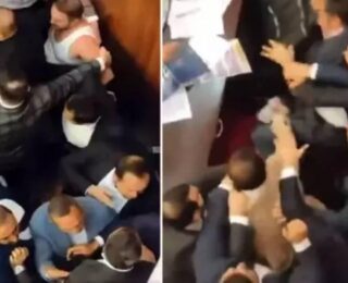 Ankara Büyükşehir Belediye Meclisi’nde ‘konser’ gerginliği: Yumruklar havada uçuştu!