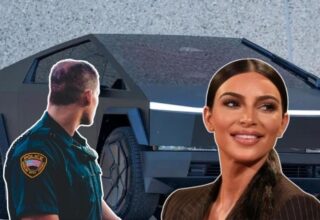 Kim Kardashian Tesla Cybertruck’u ile ceza yedi