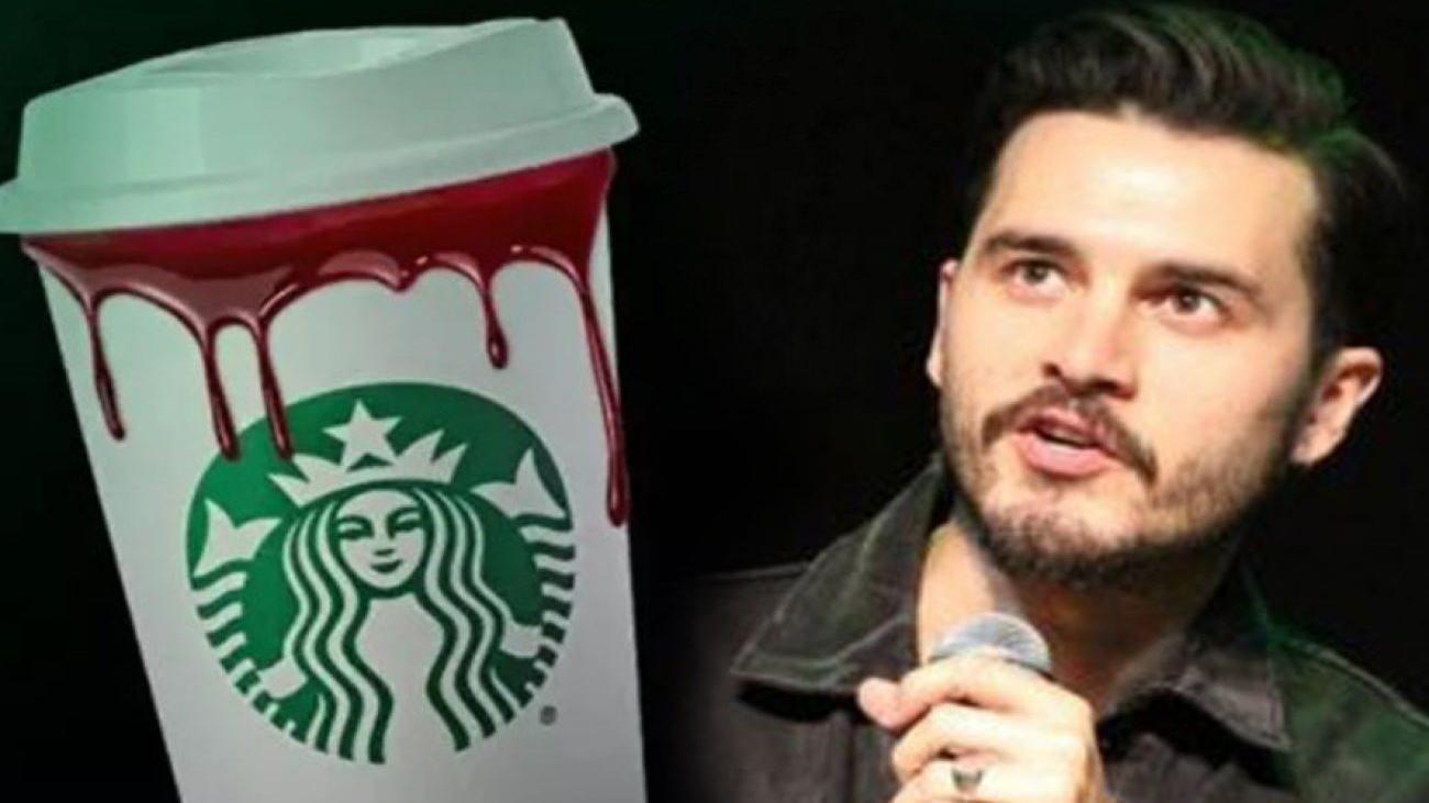 Michael Malarkey’den Starbucks’a sert protesto! Kahveyi çöpe attı