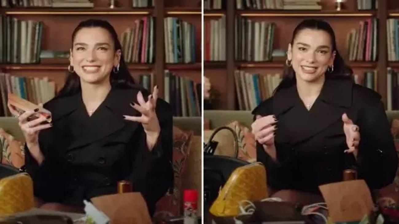 Dua Lipa’nın çantasının içinden çıkanlar şoke etti! Bu kadar da olmaz