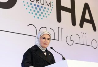 Emine Erdoğan’dan Doha’da İsrail’e sert tepki! “İsrail modern holokost yapıyor”