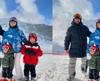 Fahriye Evcen’den üzücü haber! Kayak tatili kabusa döndü