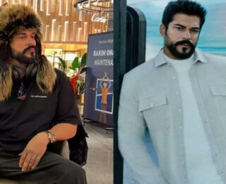 Burak Özçivit’in kürklü şapkalı Rusya tarzı sosyal medyayı salladı!