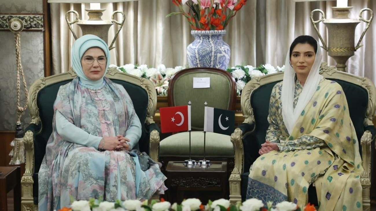 Emine Erdoğan Pakistan Cumhurbaşkanı’nın kızı Aseefa Bhutto Zardari ile buluştu!