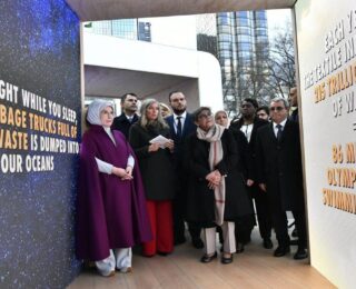 Emine Erdoğan, BM’deki “Sıfır Atık Enstelasyon Sergisini” ziyaret etti