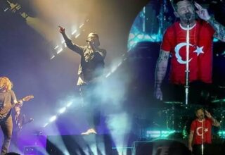 OneRepublic İstanbul’u salladı: Ryan Tedder Türk bayraklı tişörtle sahneye çıktı